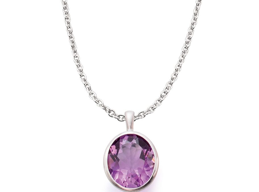 ratius Halskette 20925 Sterling Silber, Amethyst