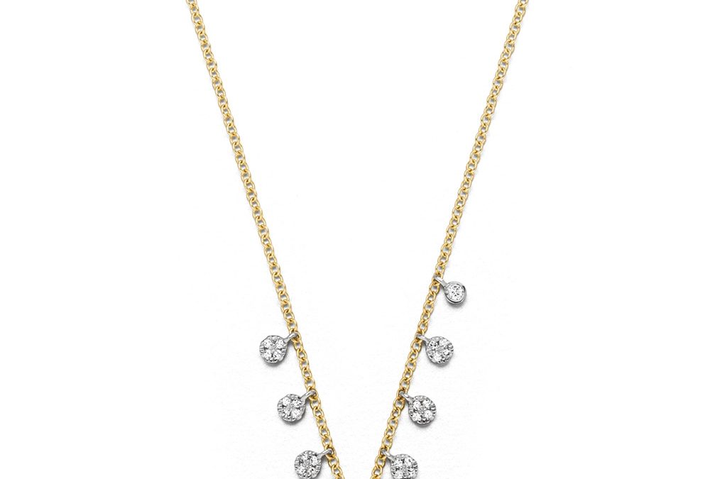 Mio Fallegro Collier mf2026Gelbgold mit Diamanten