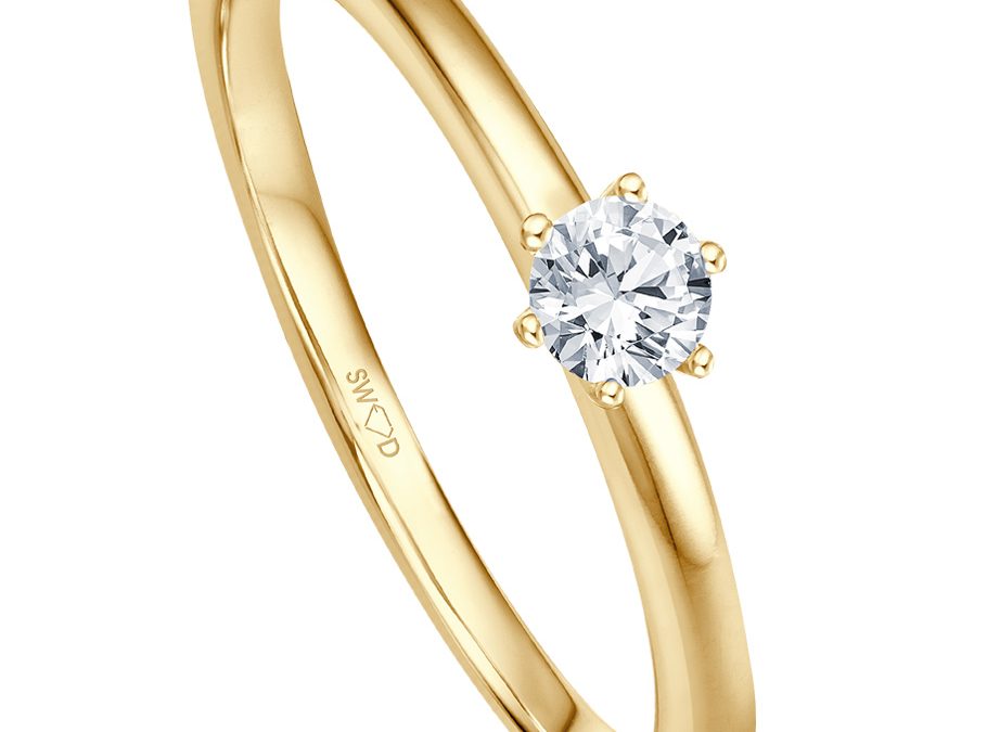 bellaluce Ring EH005125Gelbgold mit Brillant