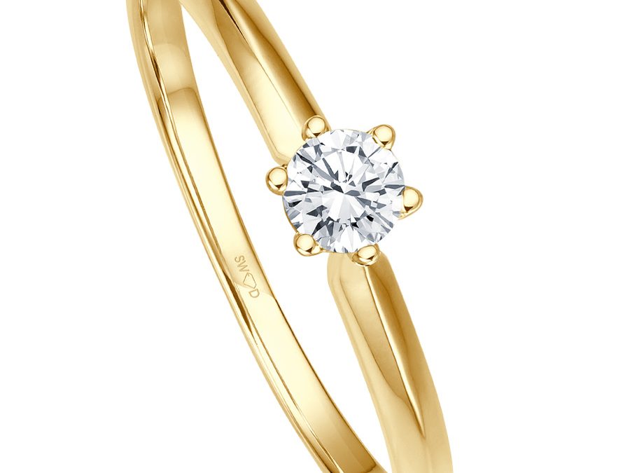 bellaluce Ring EH002297Gelbgold mit Brillant