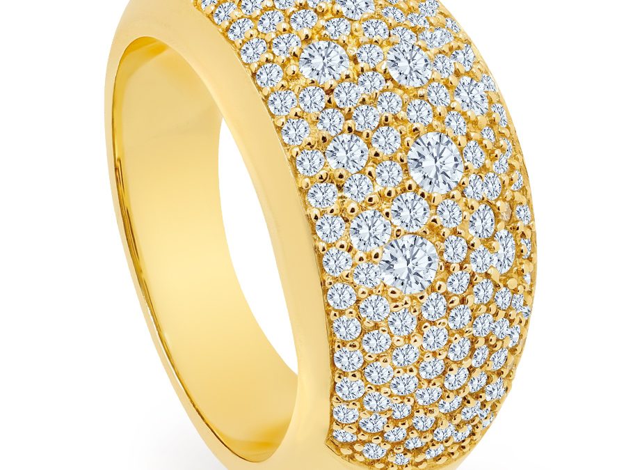 bellaluce Ring B104613Gelbgold mit Brillanten