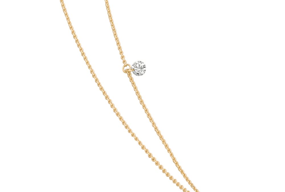 Hesse Halskette 2140343Gelbgold mit Diamant und Akoyaperle