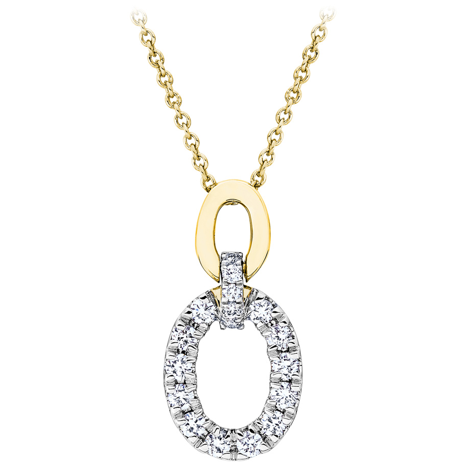 bellaluce Collier M4000629<br>Gelbgold mit Brillanten